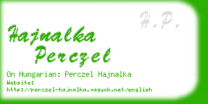 hajnalka perczel business card